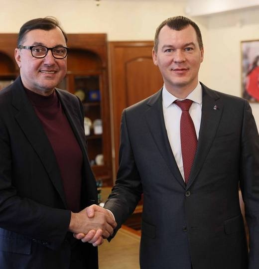 Фото Встреча Министра спорта РФ Михаила Дегтярева с президентом ВФВ Станиславом Шевченко