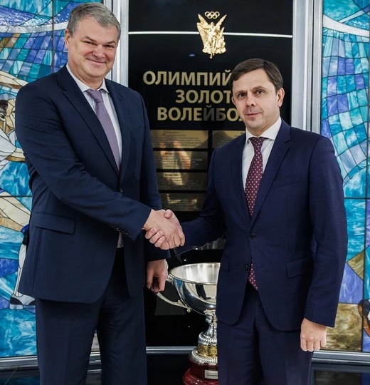 Фото Встреча руководителей Всероссийской федерации волейбола и Орловской области 